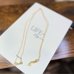 NEW Gorjana Gold Mermaid Pendant Necklace